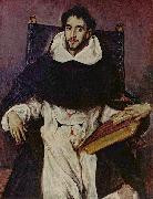 El Greco Portrat des Fray Hortensio Felix Paravicino oil painting artist
